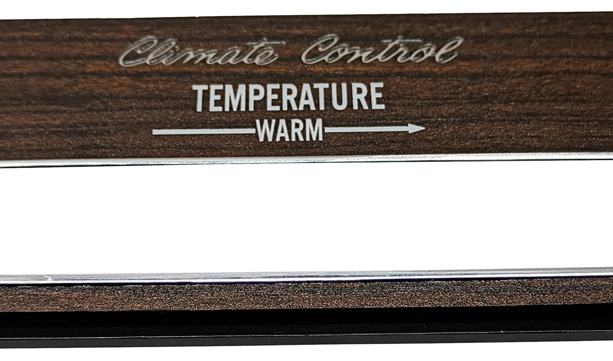 1972 Buick Skylark/GS/Regal/GN A/C HEATER CONTROL TEMP CLIMATE FACEPLATE | IN10247S