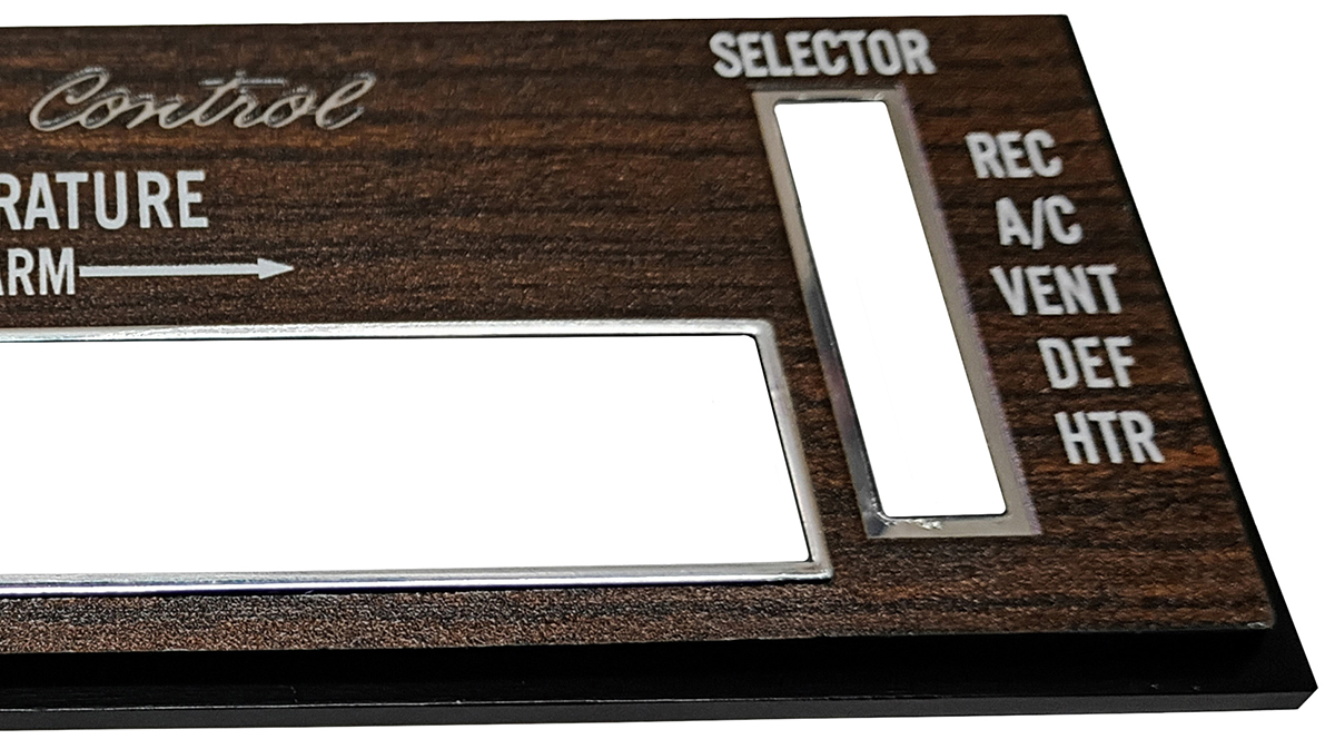 1972 Buick Skylark/GS/Regal/GN A/C HEATER CONTROL TEMP CLIMATE FACEPLATE | IN10247S