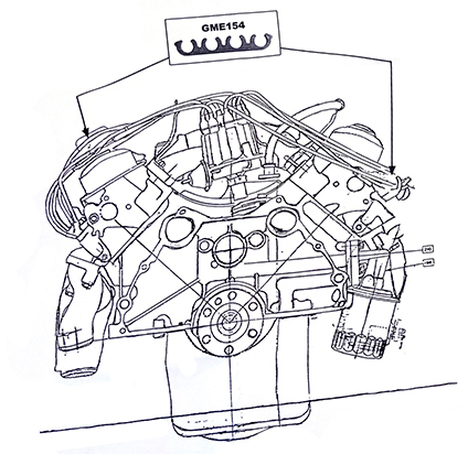 1971 Pontiac Firebird/TransAm SPARK PLUG WIRE RETAINER (4 WIRES) | EN10081Z