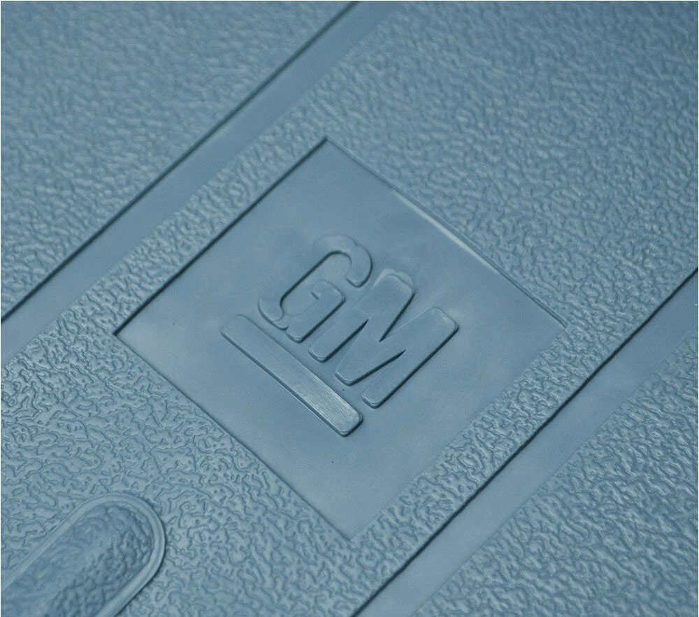 1973 Pontiac Grand Prix 69-UP RUBBER FLOOR MATS - SET OF 4 FACTORY RUBBER GM OEM STYLE FLOOR MATS (LIGHT BLUE) | IN11165Z