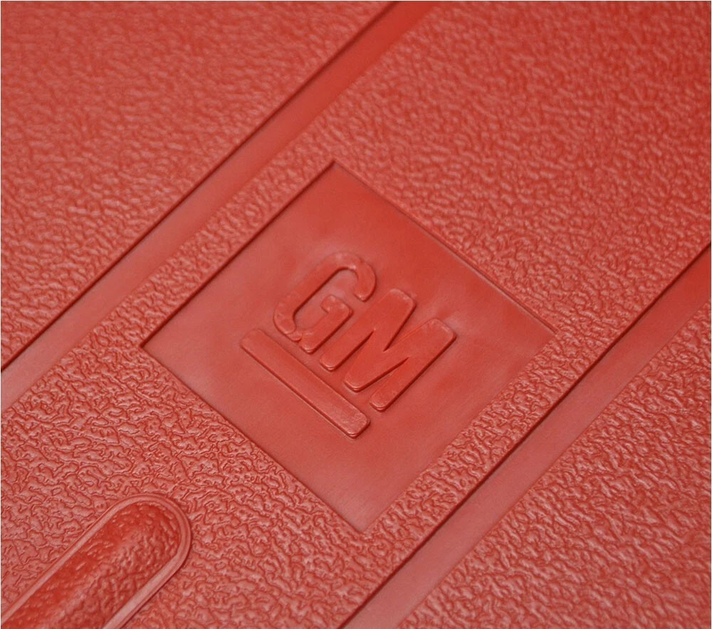 1973 Pontiac Grand Prix 69-UP RUBBER FLOOR MATS - SET OF 4 FACTORY RUBBER GM OEM STYLE FLOOR MATS (RED) | IN11161Z