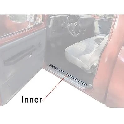 1982 Mopar Dodge/Chrysler/Plymouth INNER DOOR SILL PLATE; LH OR RH; EACH | 3495325