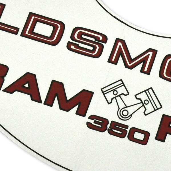 1969 Oldsmobile Cutlass/442/F85 RAM ROD 350 AIR CLEANER DECAL  (D00003) | DO0003