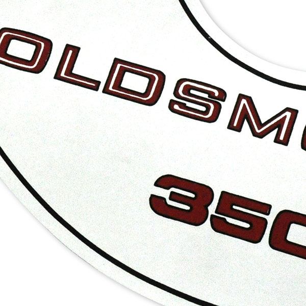 1974 Oldsmobile Cutlass/442/F85 350-2V AIR CLEANER DECAL (SMALL)  (D00153) | DC1920T