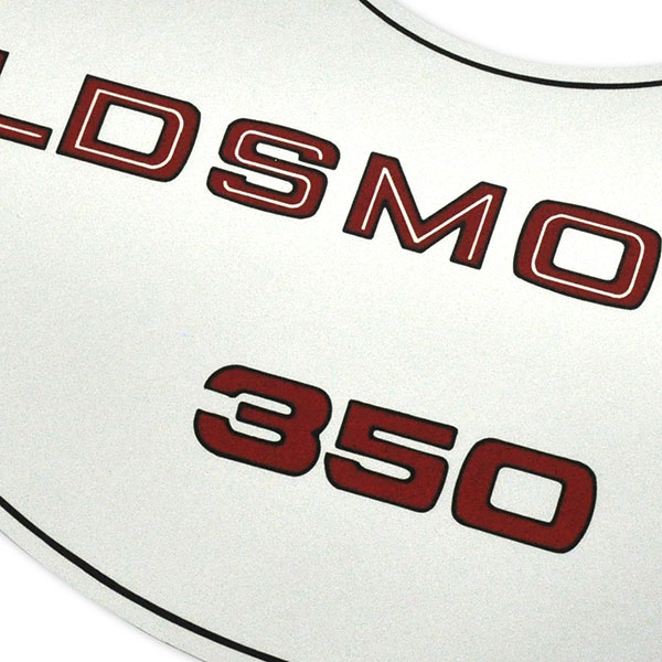 1975 Oldsmobile Cutlass/442/F85 350-4V AIR CLEANER DECAL (LARGE)  (D00154) | DC1922T