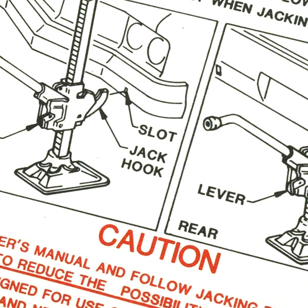 1973 Oldsmobile Cutlass/442/F85  A & E BODY JACK INSTRUCTION  (D00127) | DC2239T