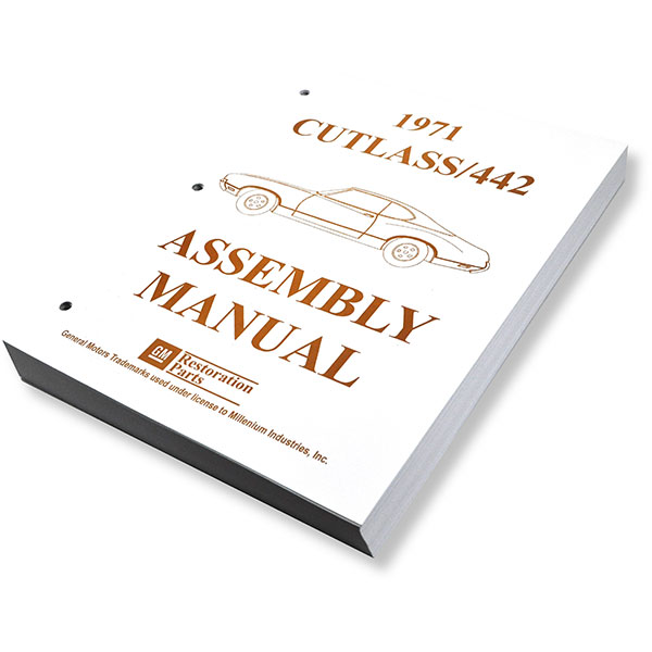 1971 Oldsmobile Cutlass/442/F85 ASSEMBLY MANUAL CUTLASS | BK1043T