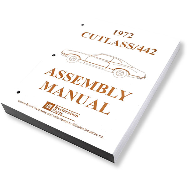1972 Oldsmobile Cutlass/442/F85 ASSEMBLY MANUAL CUTLASS | BK1044T