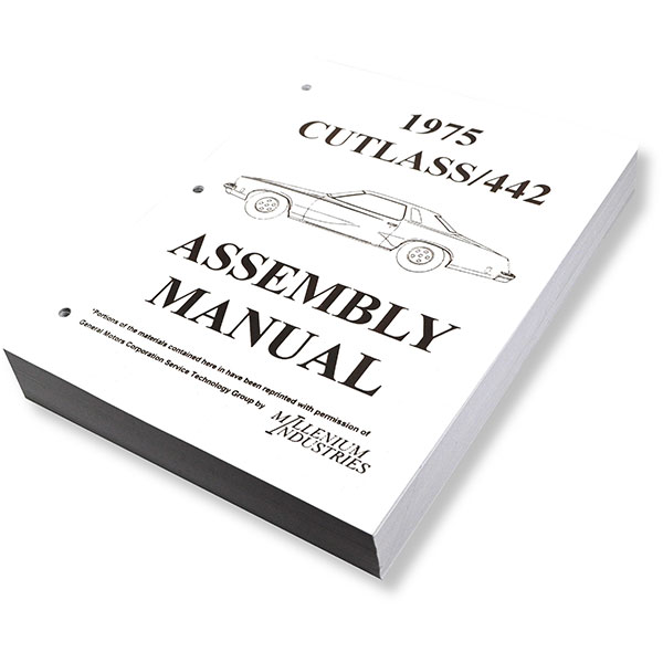 1975 Oldsmobile Cutlass/442/F85 ASSEMBLY MANUAL CUTLASS | BK1046T