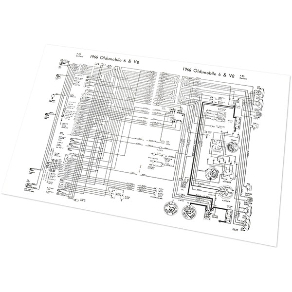 1966 Oldsmobile Cutlass/442/F85 CUTLASS/442/F85 WIRING DIAGRAM MANUAL | MP0226