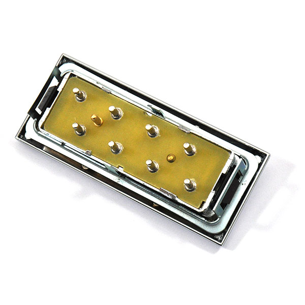 1971 Chevrolet Chevelle/Malibu POWER WINDOW SWITCH POT METAL WITH SQUARE CORNERS - 4 BUTTON - MOUNTS ON DOOR PANEL (LH FRONT 2DR & 4 DR, FITS 71-72 ALL & 73-77 4 DR ONLY) - GM # 1731231 | EL5967Z
