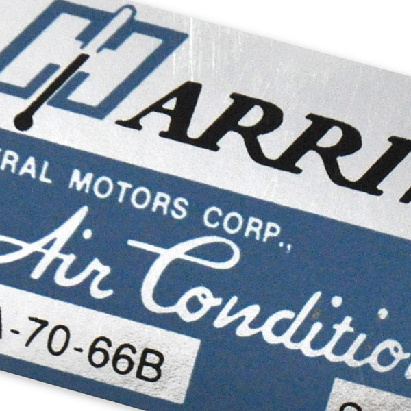 1966 Chevrolet Nova/Chevy II HARRISON AIR CONDITIONER EVAPORATOR BOX DECAL EBA-70-66B EACH | DC0547