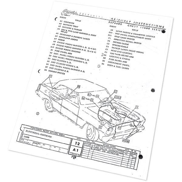 1966 Chevrolet Nova/Chevy II ASSEMBLY MANUAL | BK1054N