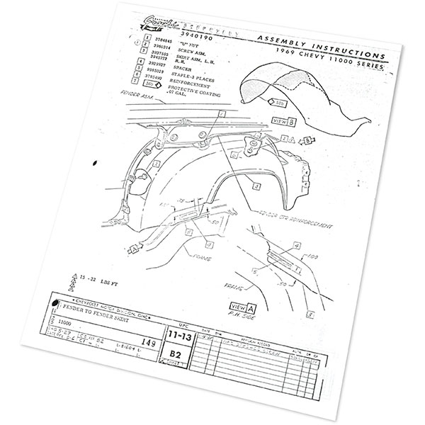 1969 Chevrolet Nova/Chevy II ASSEMBLY MANUAL | BK1057N