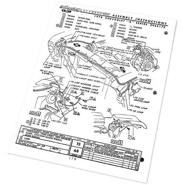 1970 Chevrolet Nova/Chevy II ASSEMBLY MANUAL | BK1058N