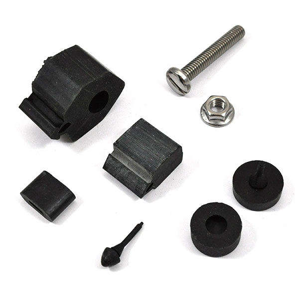 1966 Chevrolet Nova/Chevy II RUBBER BUMPER KIT (INCLUDES 2 HOOD ADJUSTMENT BUMPERS, 2 SIDE OF HOOD BUMPERS, 4 DOOR BUMPERS, 2 TRUNK LID BUMPERS & 2 GLOVE BOX BUMPERS) MADE IN THE USA | WS3295N