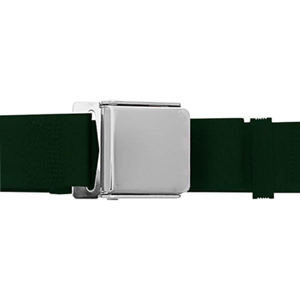 1968 Pontiac GTO/LeMans/Tempest CHROME FLIP STYLE LAP BELT, GREEN