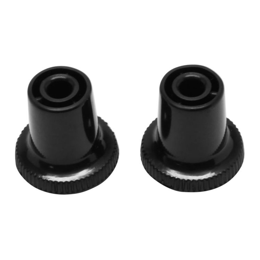1968 Pontiac GTO/LeMans/Tempest AIR DUCT KNOBS BLACK - 2 PIECES - THESE ARE THE SMALL KNOBS THAT HAVE A FLAT FACE AND ARE USED ON THE KICK PANEL AIR VENTS | IN3482Z