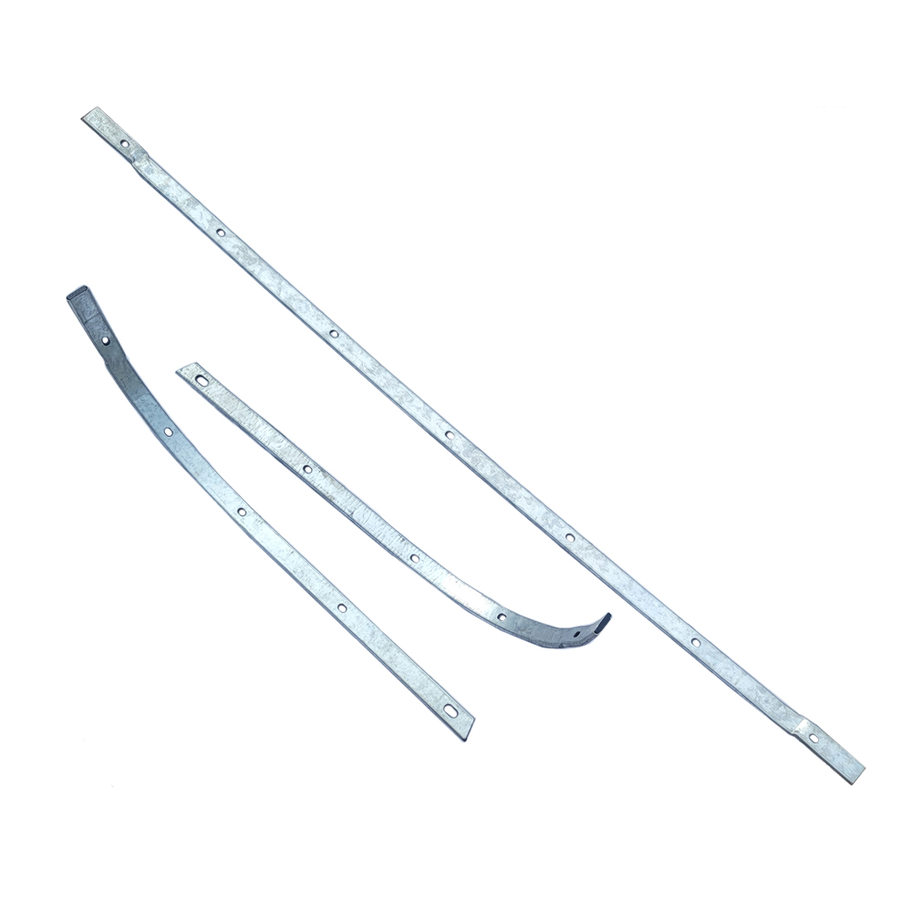 1968 Pontiac GTO/LeMans/Tempest CONVERTIBLE TACK STRIP BAR (3 PIECES - FITS SOME 1970 - MOUNTS IN TRUNK WELL, CONVERTIBLE TOP STAPLES TO IT) | CV1800Z