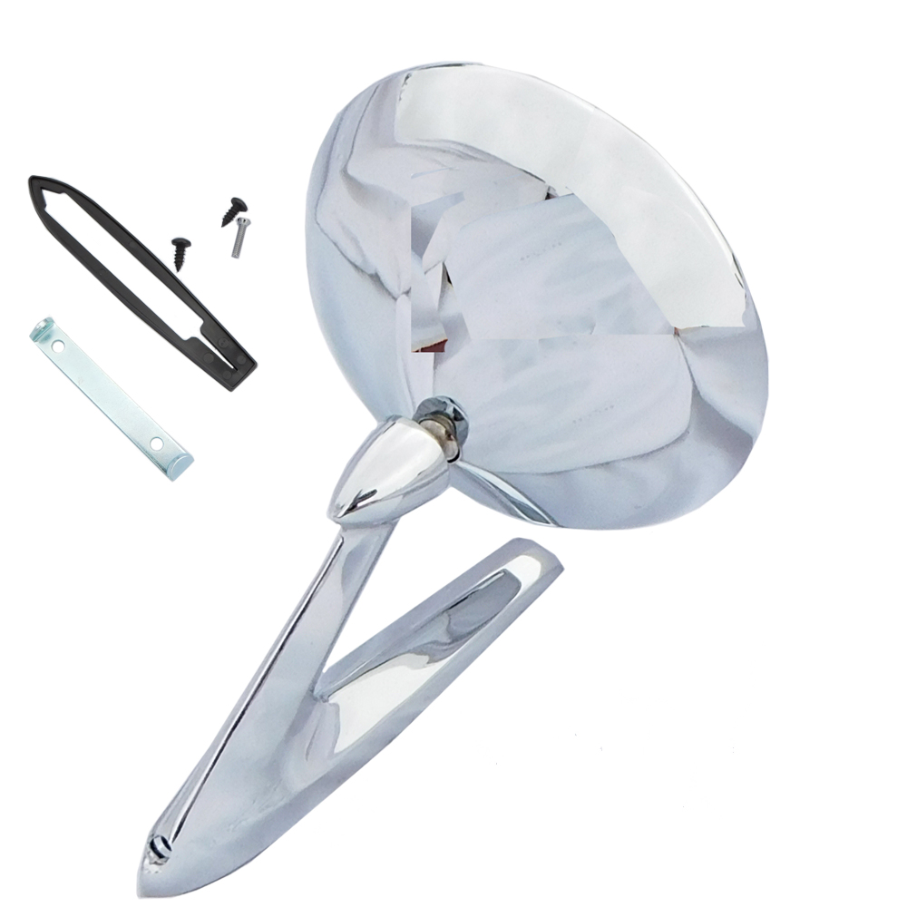 1966 Pontiac GTO/LeMans/Tempest OUTSIDE MIRROR NON-REMOTE (CHROME) NEW - LH OR RH | XP4329G