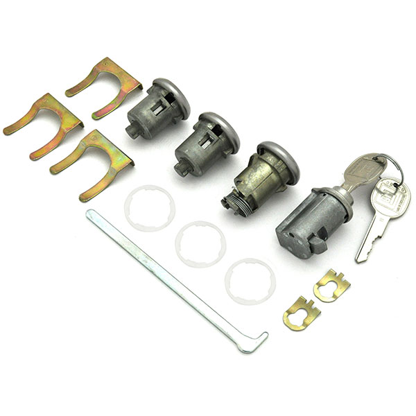1967 Pontiac GTO/LeMans/Tempest GLOVEBOX, TRUNK & DOOR LOCK KIT - LATER KEY 201 | KL3112Z