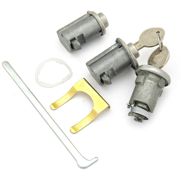 1965 Pontiac GTO/LeMans/Tempest CONSOLE, GLOVE & TRUNK LOCK KIT (ORIGINAL KEYS) PY171AG | KL3132G