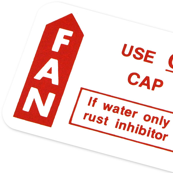 1964 Pontiac GTO/LeMans/Tempest PONTIAC 64-65 GTO CAUTION FAN DECAL (DT0014) | DT0014