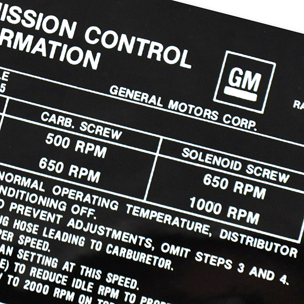 1970 Pontiac GTO/LeMans/Tempest 400-4V RAM AIR IV/SD EMISSION PE 482339 DECAL EACH | DT0250