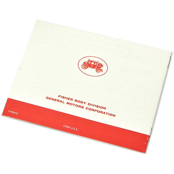 1967 Pontiac GTO/LeMans/Tempest GM CONVERTIBLE TOP MANUAL SF0106