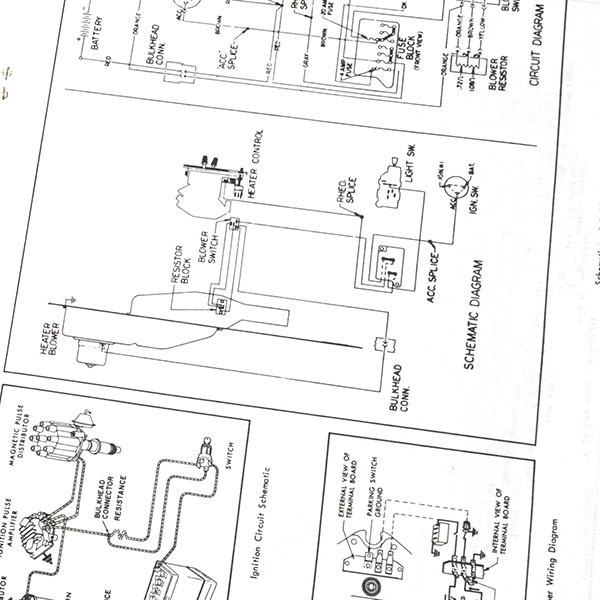 1964 Pontiac GTO/LeMans/Tempest GTO / TEMPEST WIRING DIAGRAM MANUAL | MP0044
