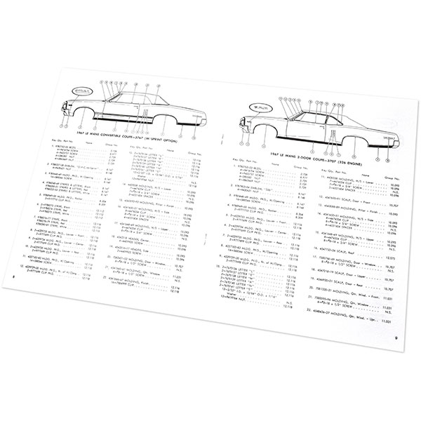 1967 Pontiac GTO/LeMans/Tempest GTO / LEMANS / TEMPEST MOLDING AND CLIP