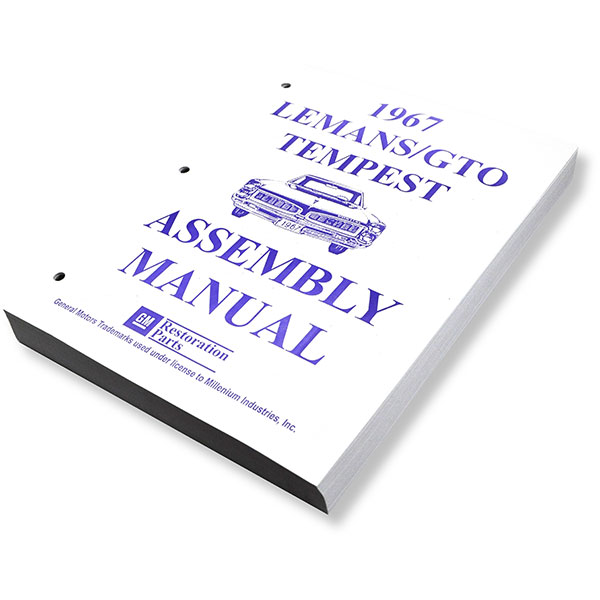 1967 Pontiac GTO/LeMans/Tempest FACTORY ASSEMBLY MANUAL | BK1068G