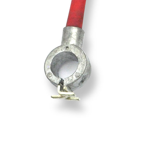 1969 Buick Skylark/GS/Regal/GN S BATTERY CABLE, POSITIVE, WITH INSULATOR BLOCK AND MOUNTING BRACKET, V8, 400/455/ C.I. (SPRING RING CABLE) | 13300