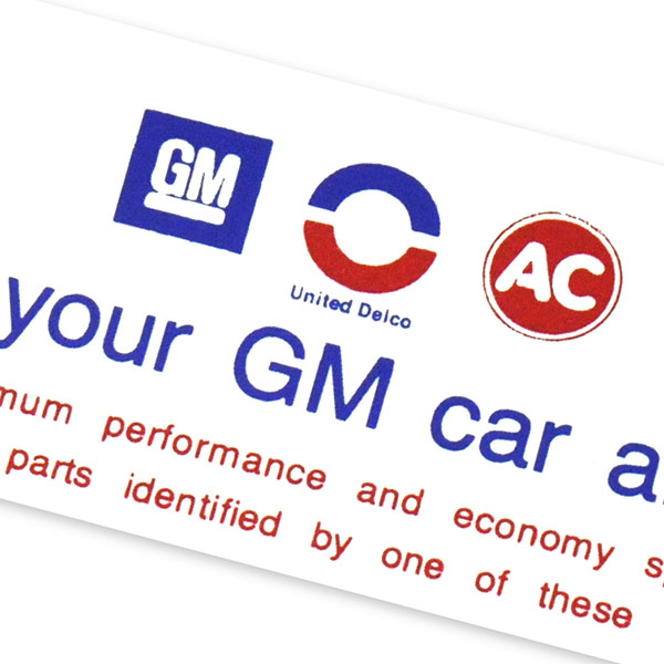 1970 Buick Skylark/GS/Regal/GN BUICK 350-4V KEEP YOUR GM CAR ALL GM DECAL (DB0363) | DC1587S
