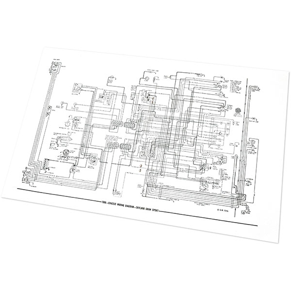 1966 Buick Skylark/GS/Regal/GN SKYLARK/GS/SPECIAL WIRING DIAGRAM MANUAL | MP0225