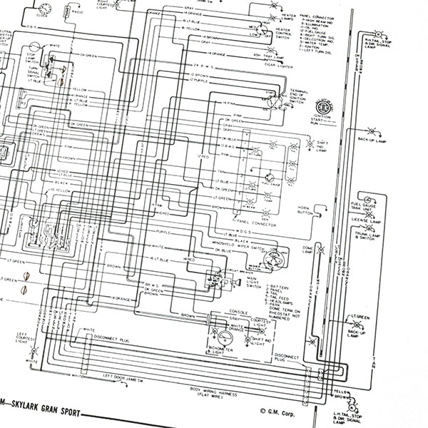 1966 Buick Skylark/GS/Regal/GN SKYLARK/GS/SPECIAL WIRING DIAGRAM MANUAL | MP0225