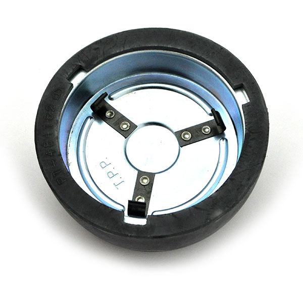 1969 Pontiac Firebird/TransAm WOOD WHEEL CAP & EMBLEM (BLACK) PMD CENTER | ST3359Z