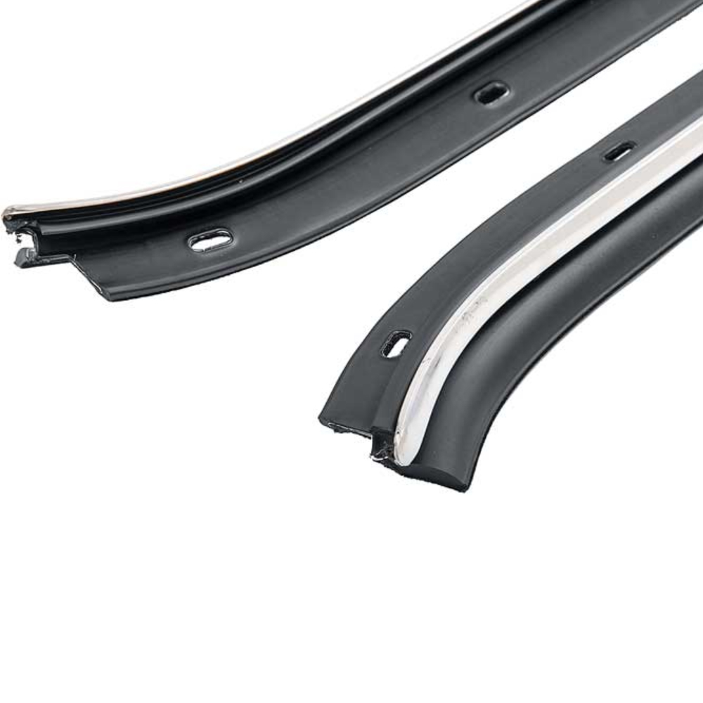 1974 Pontiac Firebird/TransAm WINDOWFELT KIT OUTERS ONLY WITH ORIGINAL FLAT CHROME BEAD (THESE ARE VERY NICE REPRODUCTIONS THAT WE HAD MADE, THESE ARE NOT MADE BY PUI OR RE-POPS) - PR | WS3787F