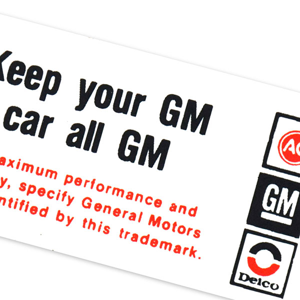 1976 Pontiac Firebird/TransAm 400 KEEP YOUR GM CAR ALL GM DECAL PU 8995235 EACH | DT0434