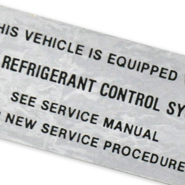 1977 Pontiac Firebird/TransAm NEW REFRIGERANT AIR CONDITIONER BOX DECAL EACH | DT0496