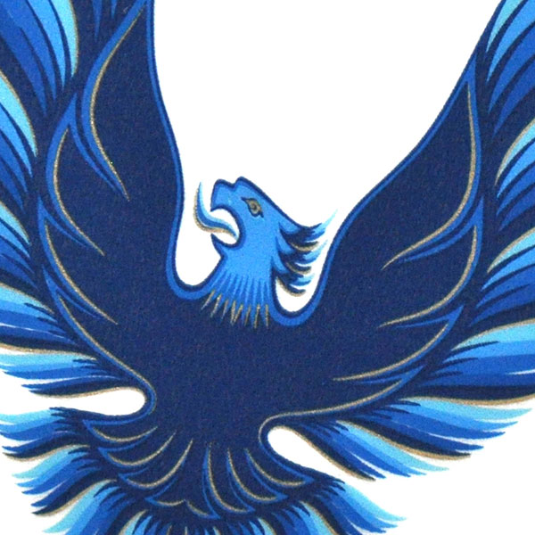 1980 Pontiac Firebird/TransAm 1979-80 FIREBIRD / TRANS AM LIGHT & DARK BLUE SAIL PANEL BIRD DECAL 3