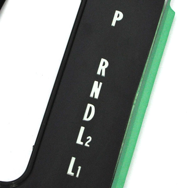 1965 Chevrolet Impala/Caprice/Bel Air CONSOLE SHIFT PLATE & LENS WITH TURBO (STD, BLACK TRIM) | CP1561P