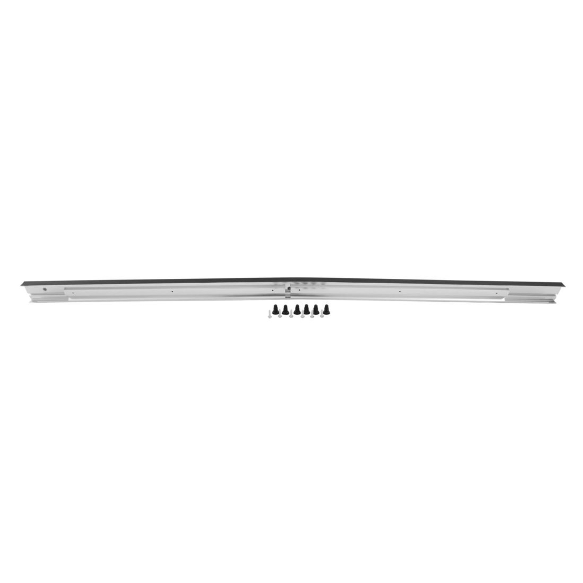1965 Chevrolet Impala/Caprice/Bel Air SS REAR PANEL MOLDING WITH GRAY/BLACK INSERT CENTER (FOR BLACK CARS) | XP5083P