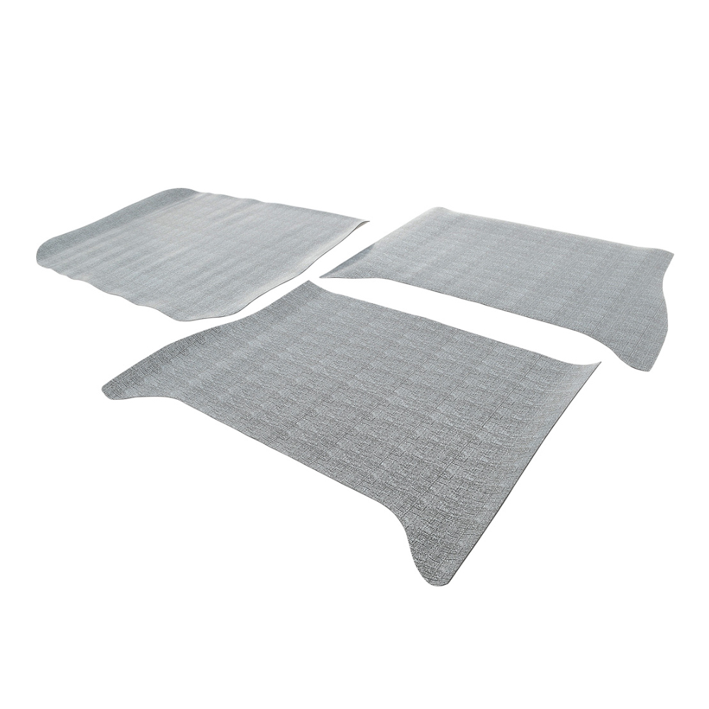 1963 Chevrolet Impala/Caprice/Bel Air TRUNK MAT - RUBBER GRAY CROWSFOOT (COUPE) | TR3819P