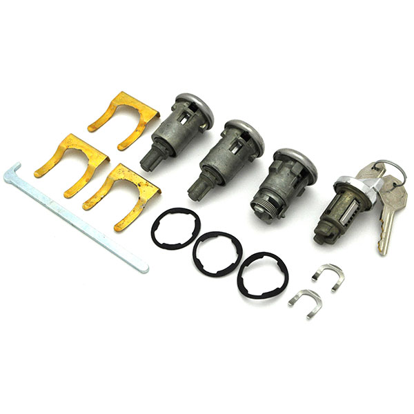 1964 Chevrolet Impala/Caprice/Bel Air IGNITION, DOOR & TRUNK LOCK KIT - ORIGINAL KEY (WITH LONG CYLINDER) 274 | KL3558P