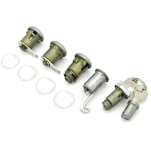 1964 Chevrolet Impala/Caprice/Bel Air IGNITION, DOOR, GLOVEBOX & TRUNK LOCK KIT - ORIGINAL KEY (WITH SHORT CYLINDER) 429 | KL3569P