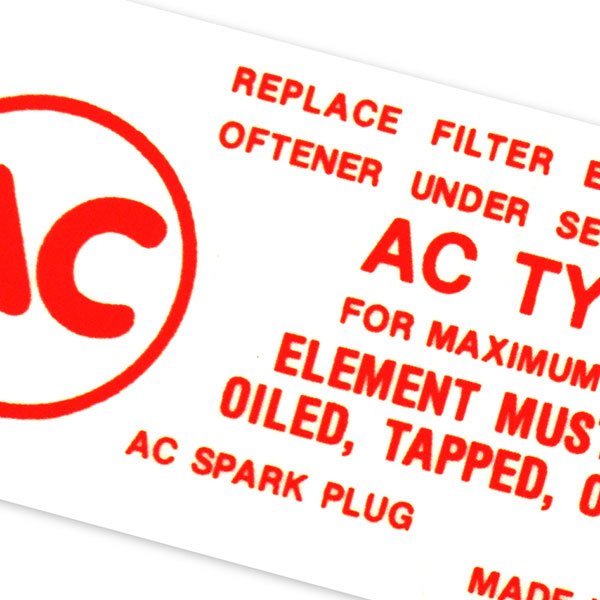 1960 Chevrolet Impala/Caprice/Bel Air 283-348 AIR CLEANER SERVICE INST DECAL (DC0436) | DC1716P