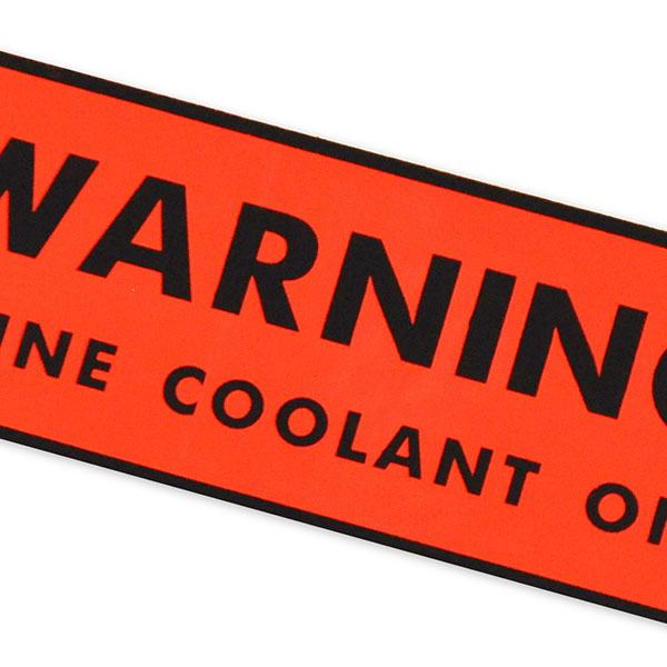 1976 Chevrolet Impala/Caprice/Bel Air ENGINE COOLANT WARNING DECAL (DC0459) | DC1928P