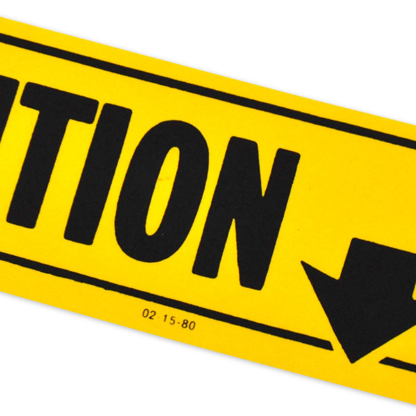 1981 Chevrolet Impala/Caprice/Bel Air CAUTION FAN DECAL (DC0458) | DC2379C