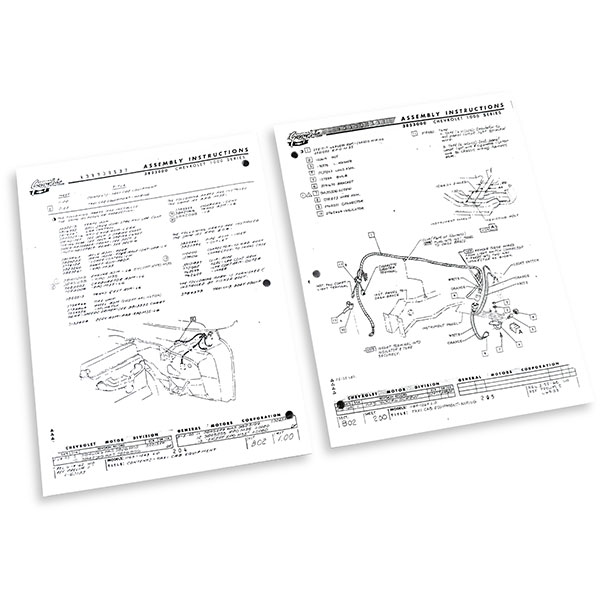 1963 Chevrolet Impala/Caprice/Bel Air FACTORY ASSEMBLY MANUAL | BK1077P